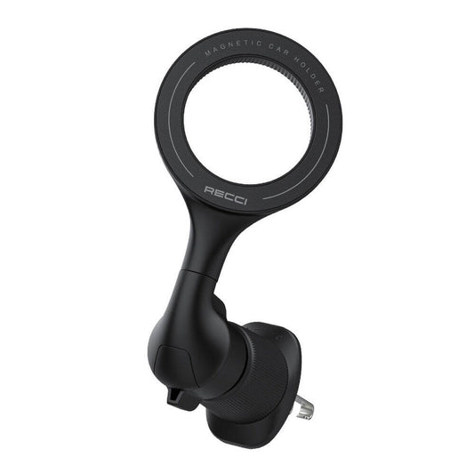 Recci RHO-C42 M-safe Magnetik 360° Dönebilen Havalandırma Tasarım Araç Telefon Tutucu Siyah
