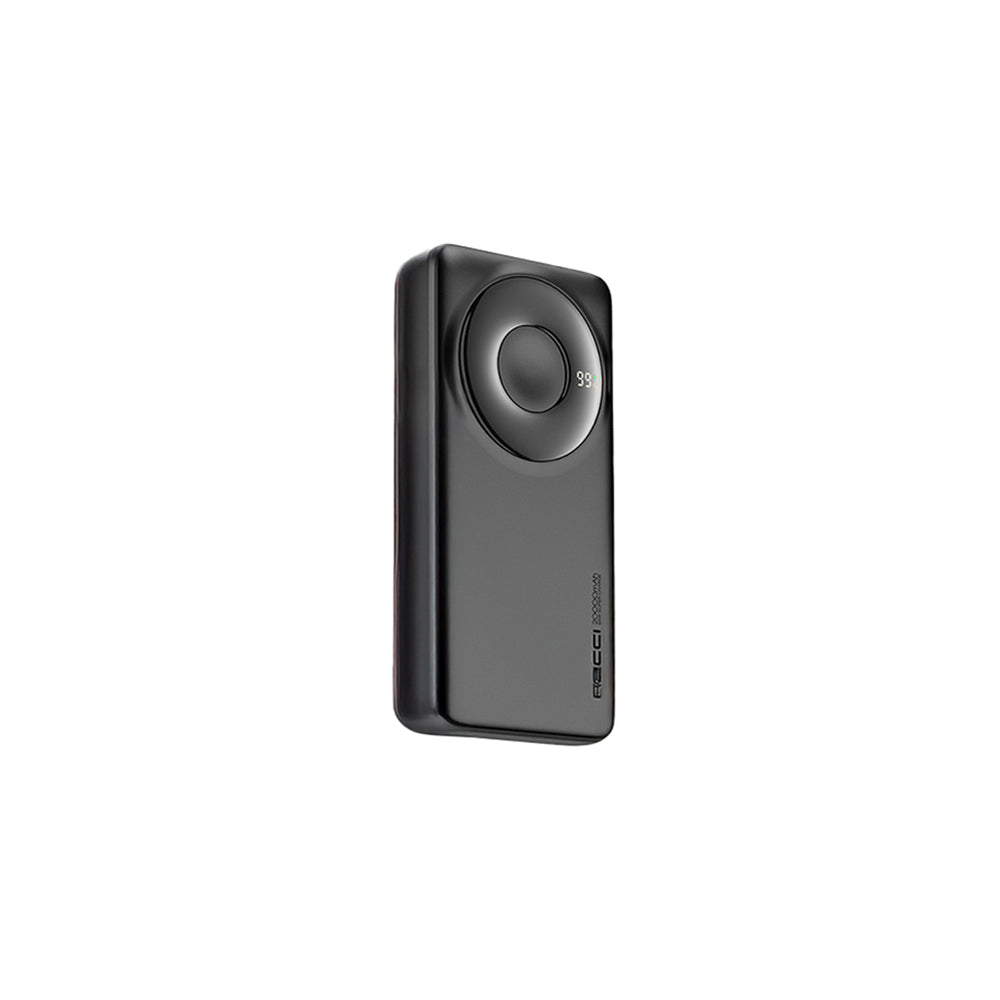 Recci RPB-P72 Hızlı Şarj Özellikli Type-C Kablolu Powerbank 65W 20.000mAh Siyah