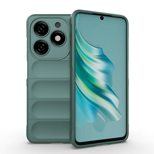 Tecno Spark 20 Kılıf Esnek TPU Oyuklu Arka Yüzey Tasarımlı Zore Etnik Silikon Kapak