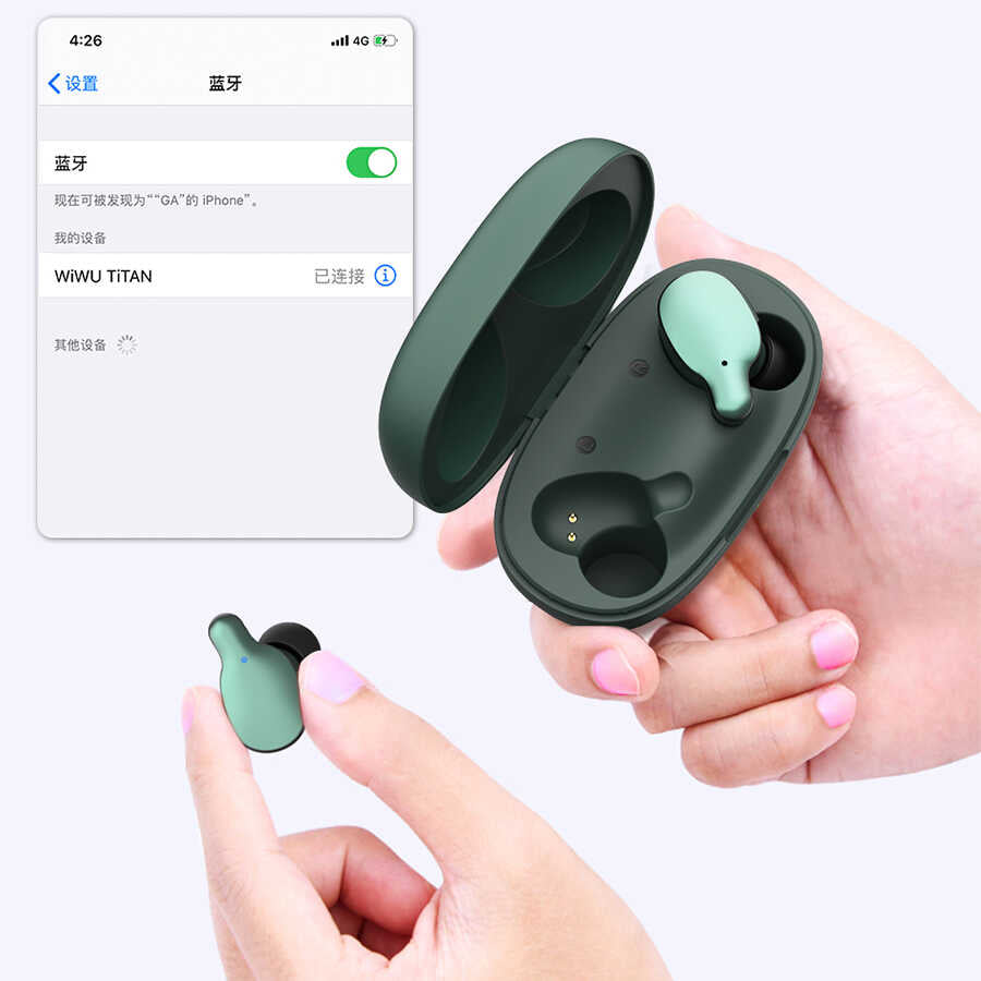Wiwu Airbuds Titan Bluetooth Kulaklık Siyah