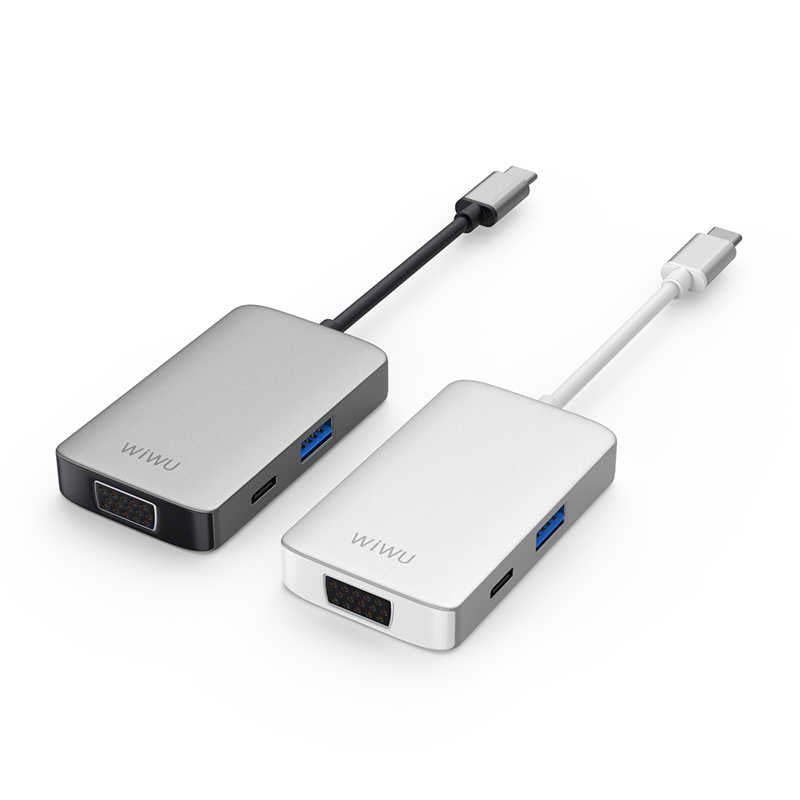 Wiwu Alpha 513HVP Type-C VGA Adaptörü Gri