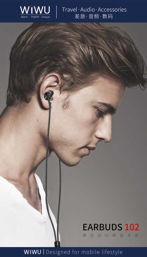 Wiwu Earbuds 102 3.5mm Kulaklık Siyah