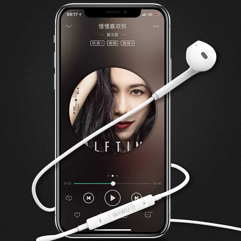 Wiwu Earbuds 303 Lightning Kulaklık Beyaz
