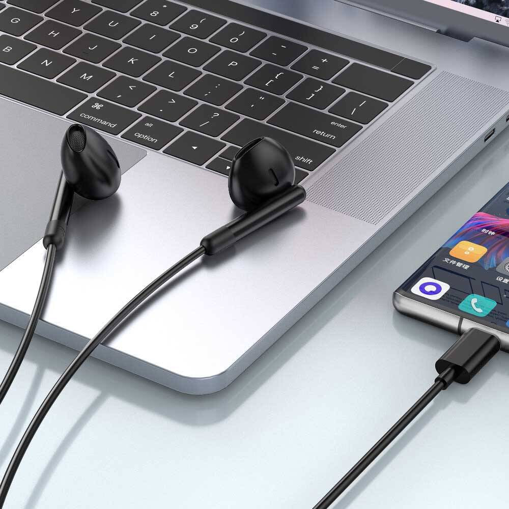 Wiwu EB314 Hi-Fi Ses Kaliteli Type-C Kulakiçi Kulaklık Beyaz
