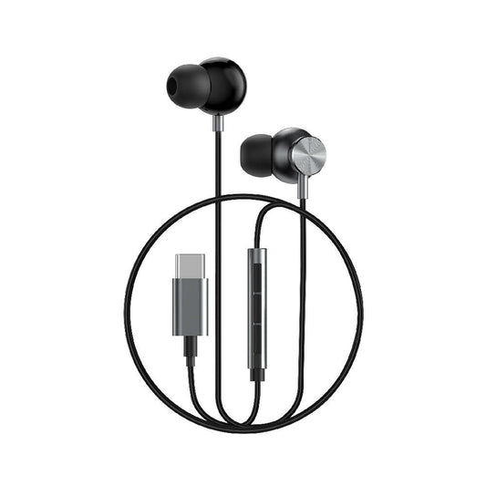 Wiwu EB315 Hi-Fi Ses Kaliteli Type-C Kulakiçi Kulaklık Gri