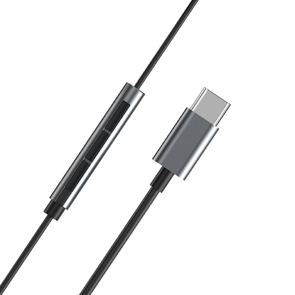 Wiwu EB315 Hi-Fi Ses Kaliteli Type-C Kulakiçi Kulaklık Gri
