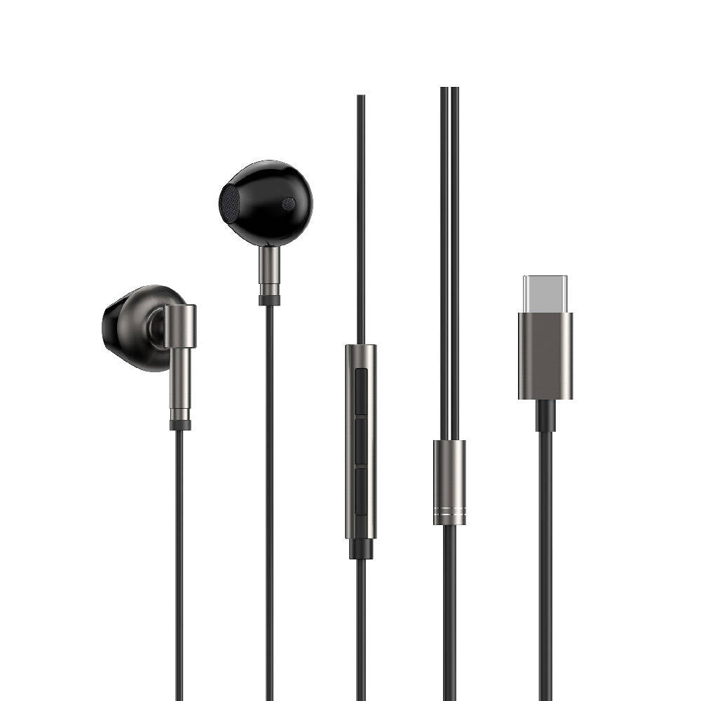Wiwu EB316 Hi-Fi Ses Kaliteli Type-C Kulakiçi Kulaklık Siyah