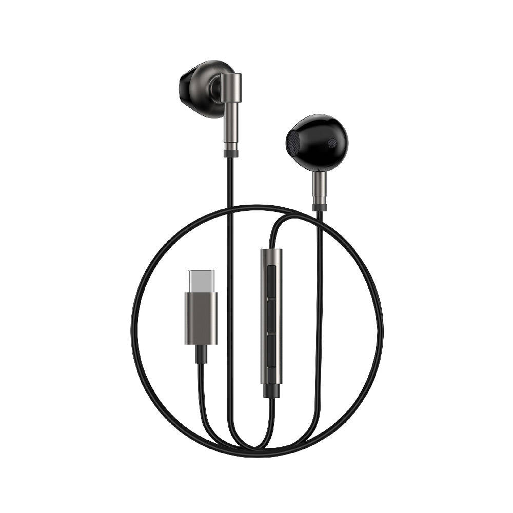 Wiwu EB316 Hi-Fi Ses Kaliteli Type-C Kulakiçi Kulaklık Siyah