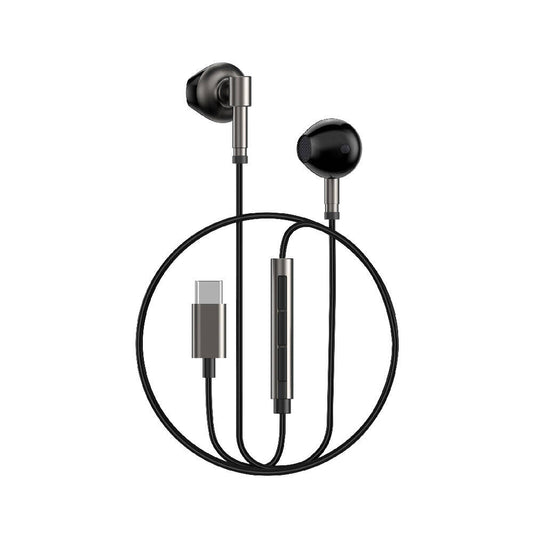 Wiwu EB316 Hi-Fi Ses Kaliteli Type-C Kulakiçi Kulaklık Siyah