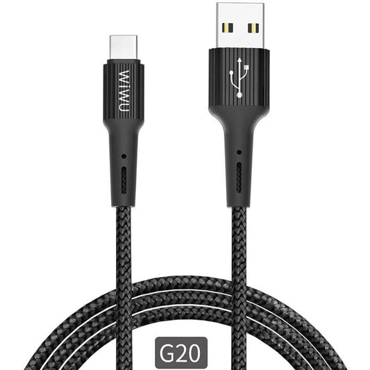 Wiwu G20 Gear Charging Type-C Kablo Siyah