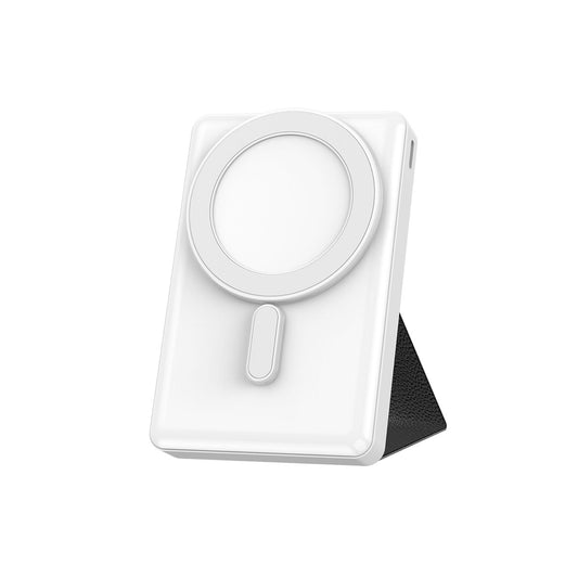 Wiwu JC-20 Hızlı Şarj Özellikli Standlı M-safe Wireless Transparan Powerbank 15W 10000mAh Siyah