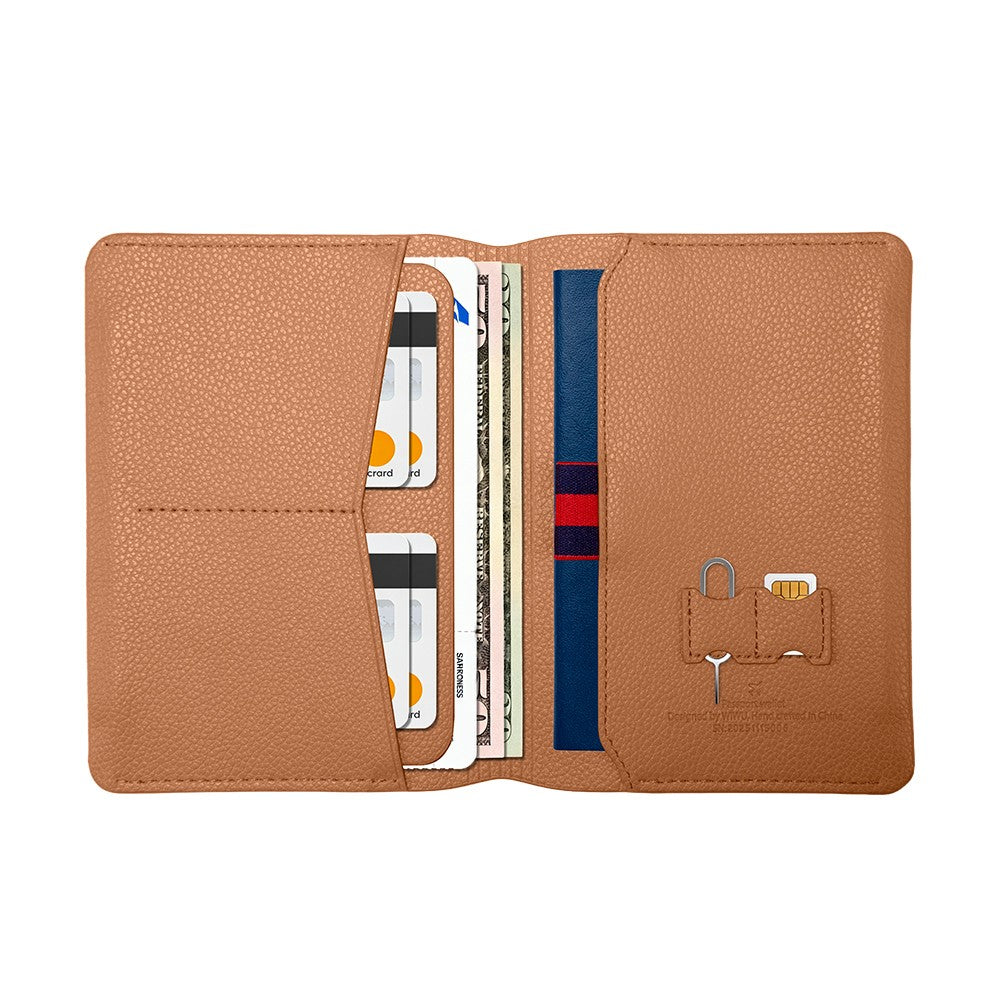 Wiwu Master Passport Wallet Pasaport RFID Özellikli Kart ve Sim Bölmeli PU Deri Cüzdan