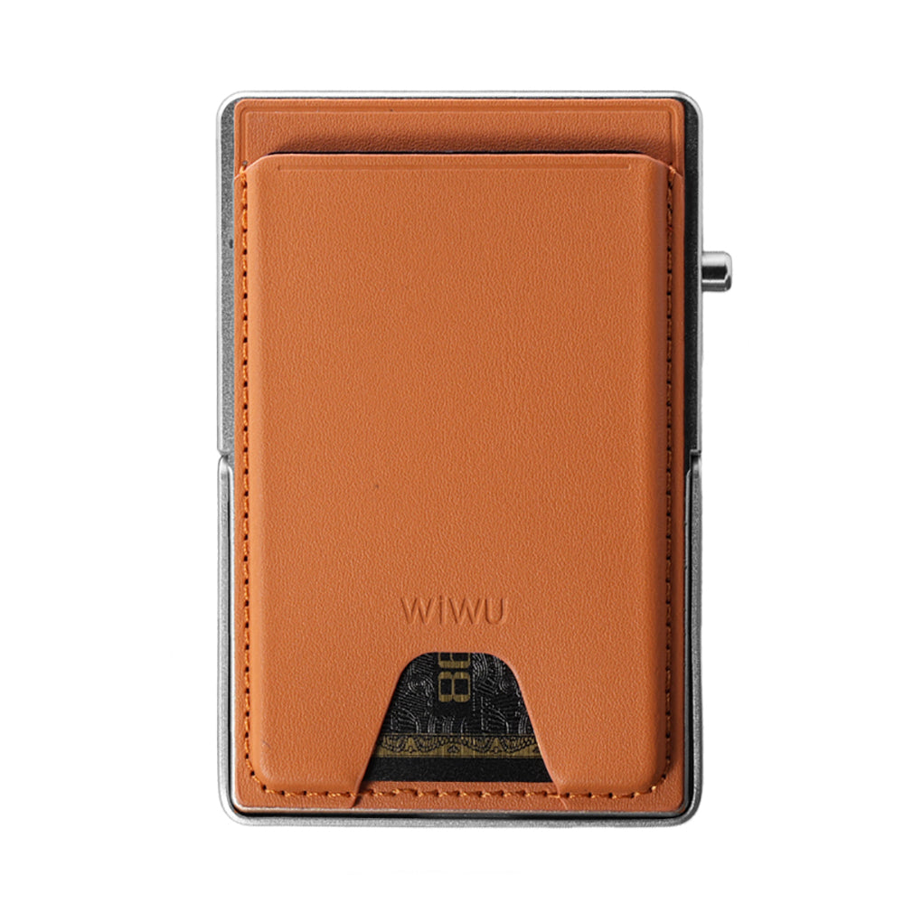 Wiwu MW-006 Tasarımlı 6 Hazneli PU Magnetik Standlı Kartlık