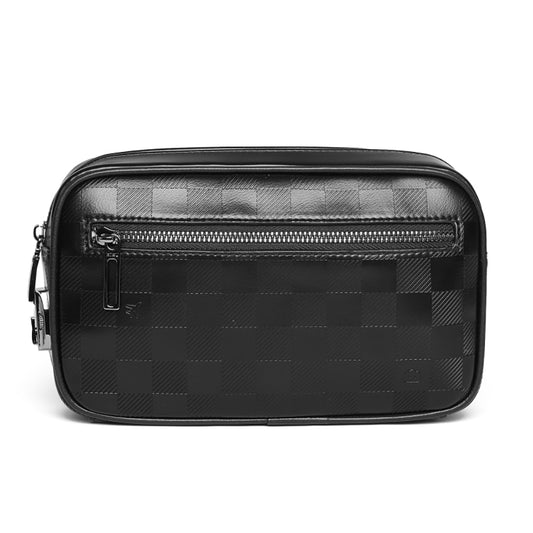 Wiwu Phantom Serisi Numerik Kilitli Yandan Fermuarlı Taşınabilir Mobil Aksesuar Çantası Siyah