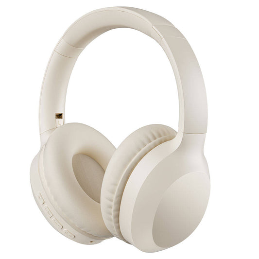 Wiwu TD-01 Bach Serisi Katlanabilir Kulak Üstü Bluetooth Kulaklık Krem