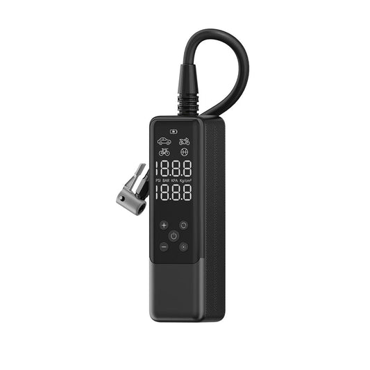 Wiwu Wi-Ai001 Oto Araç Lastik Şişirme Pompası Çok Modlu Dijital Ekranlı Araç Hava Kompresörü Siyah