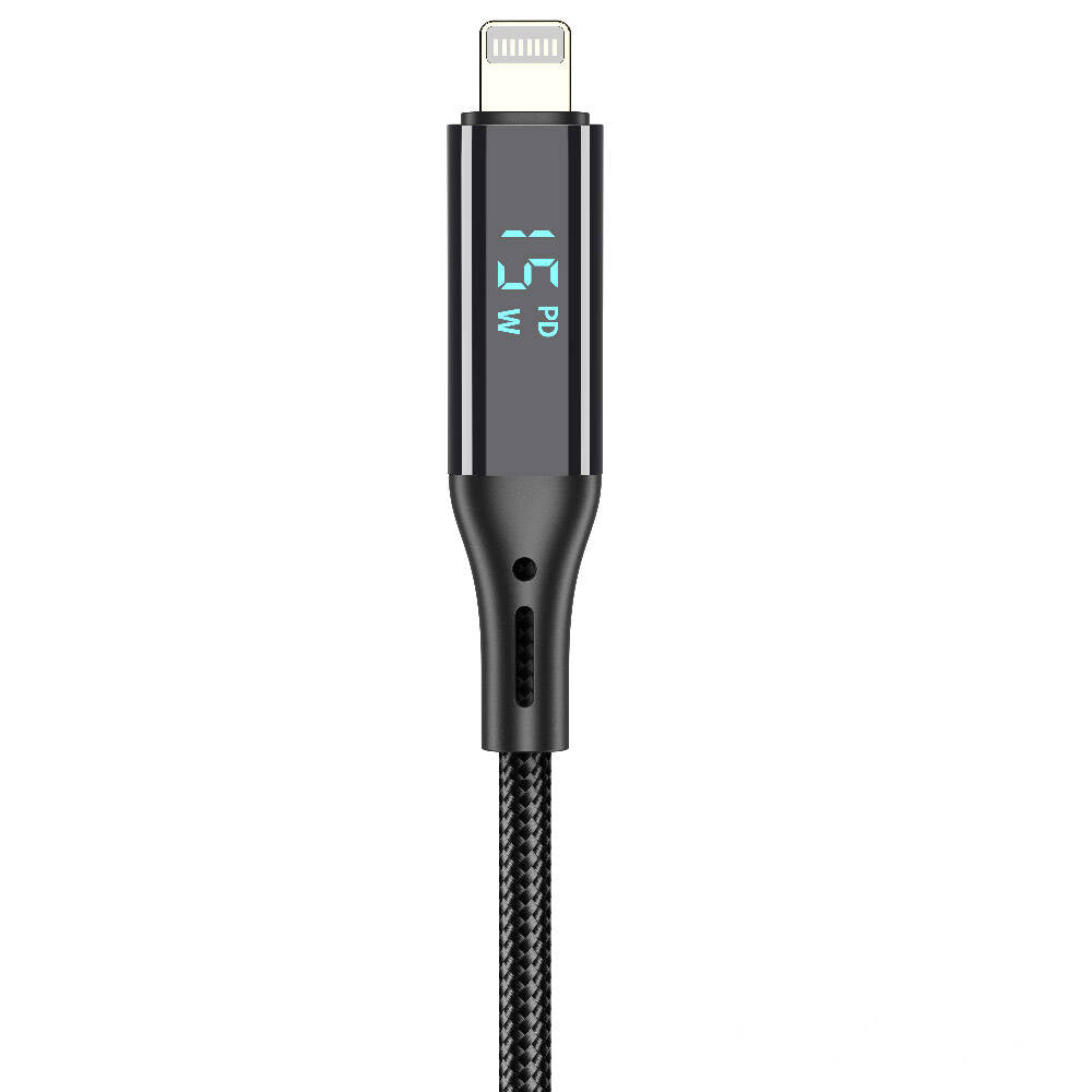 Wiwu Wi-C020 Thor Serisi 30W Hızlı Şarj Özellikli Type-C to Lightning Kablo 1.2M Gri