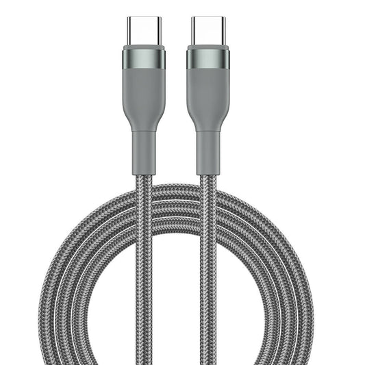 Wiwu Wi-C033 Concise Serisi 3in1 Type-C to Type-C Combo Kablo Seti Gri