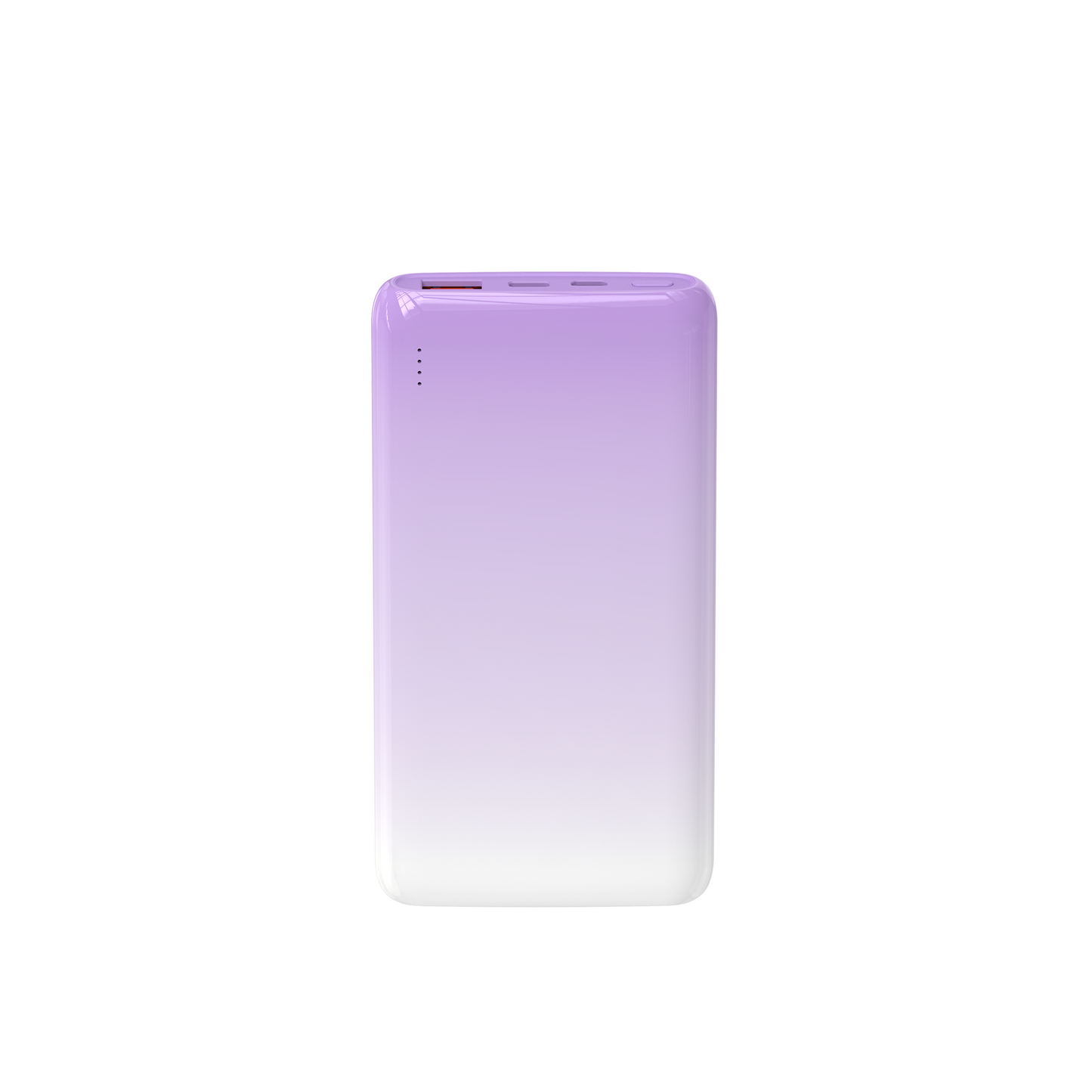 Wiwu Wi-P008 Rainbow LED Işıklı Göstergeli Renkli Taşınabilir Powerbank PD 22.5W 10000mAh Beyaz