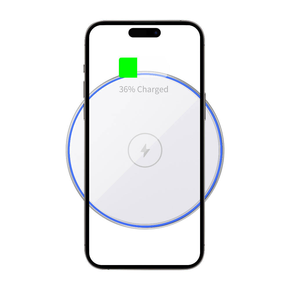 Wiwu Wi-W012 Quantus 15W Hızlı Şarj Özellikli Masaüstü Wireless Şarj Aleti Siyah