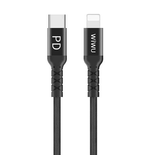 Wiwu WP101 MFI Type-c to Lightning Kablo Siyah