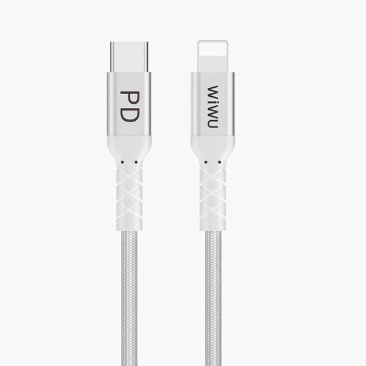 Wiwu WP101 MFI Type-c to Lightning Kablo Gri