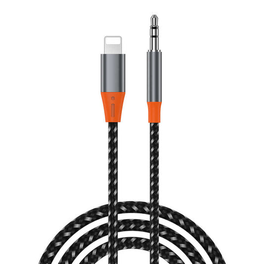 Wiwu YP06 Lightning To 3.5mm Aux Audio Ses Kablosu 1.2M Gri