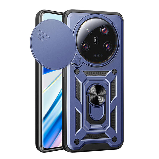 Xiaomi Mi 13 Ultra Kılıf Magnetik Standlı Kamera Korumalı Zore Sürgülü Vega Kapak