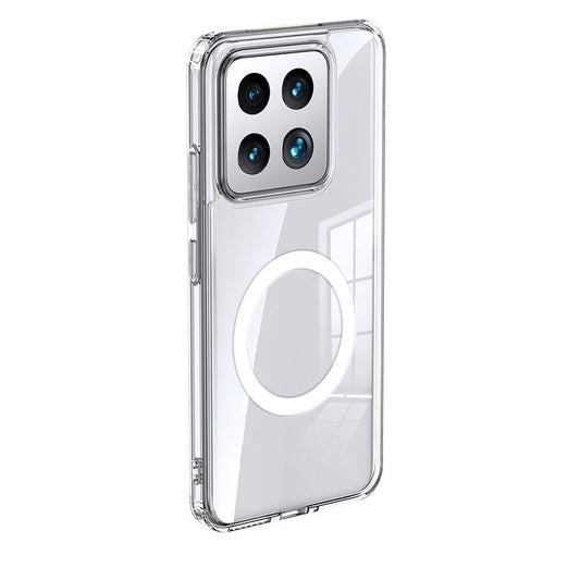 Xiaomi Mi 14 Kılıf Sert PC Arka Yüzey Wireless Şarj Özellikli Zore Flet M-safe Kapak