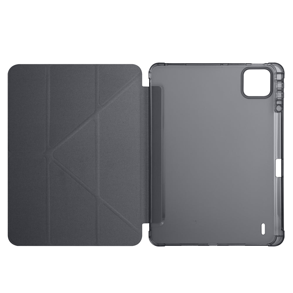 Xiaomi Pad 7 Kılıf Zore Tri Folding Kalem Bölmeli Standlı Kılıf Siyah