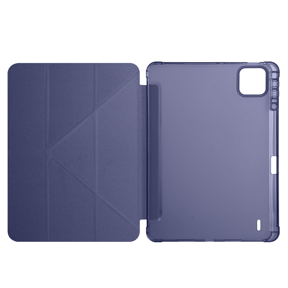 Xiaomi Pad 7 Kılıf Zore Tri Folding Kalem Bölmeli Standlı Kılıf Siyah