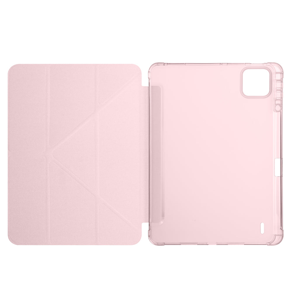 Xiaomi Pad 7 Kılıf Zore Tri Folding Kalem Bölmeli Standlı Kılıf Koyu Yeşil