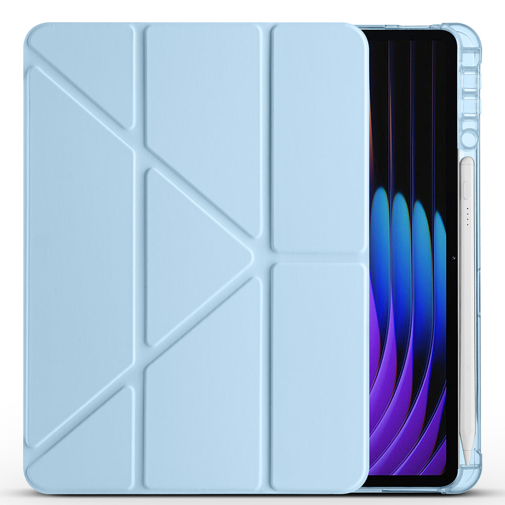 Xiaomi Pad 7 Pro Kılıf Zore Tri Folding Kalem Bölmeli Standlı Kılıf Koyu Yeşil