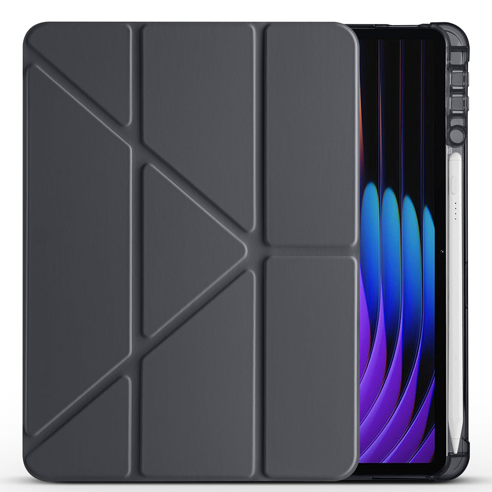 Xiaomi Pad 7 Pro Kılıf Zore Tri Folding Kalem Bölmeli Standlı Kılıf Lila