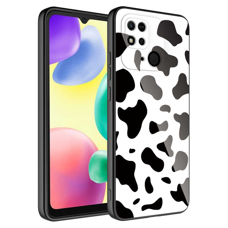 Xiaomi Poco C40 Kılıf Kamera Korumalı Desenli Sert Silikon Zore Epoksi Kapak
