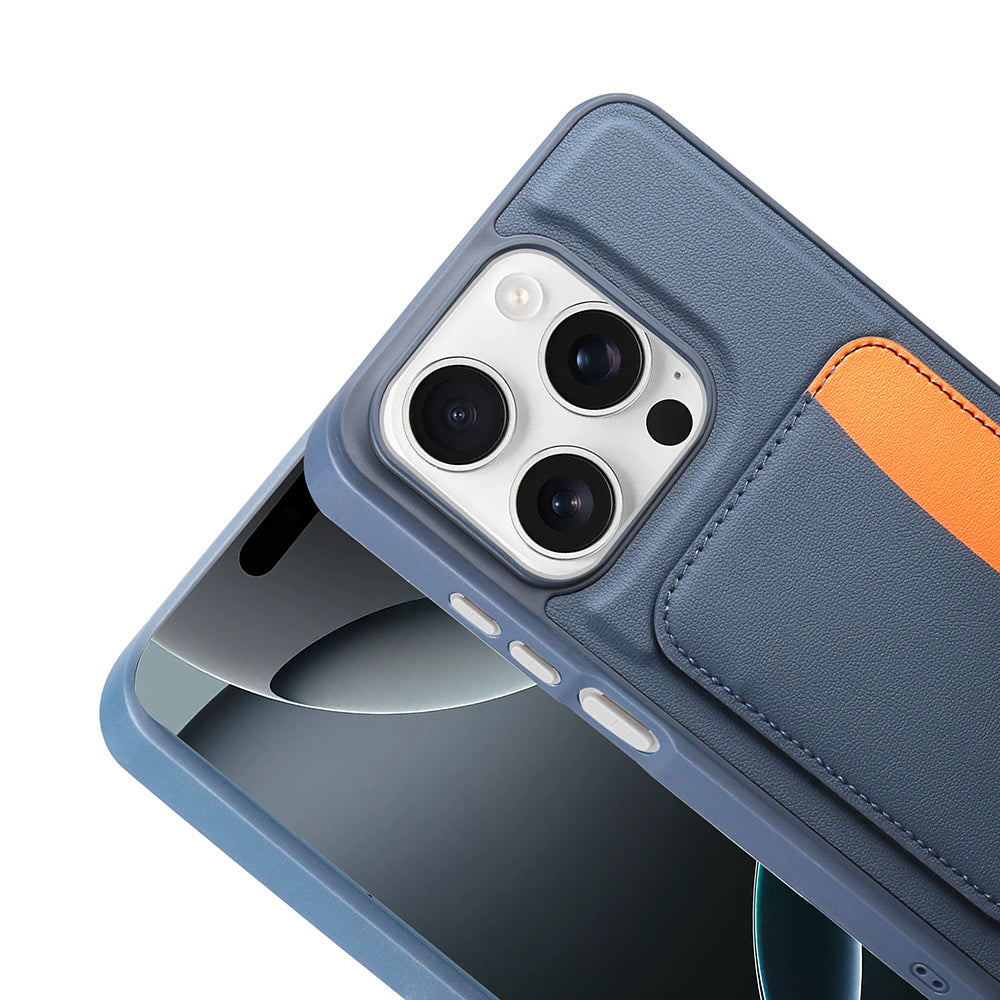 Xiaomi Redmi 15C Kılıf Kartlıklı Zore X-Kart Silikon Kapak Turuncu