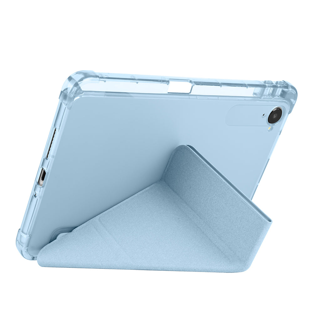 Xiaomi Redmi K Pad Kılıf Zore Tri Folding Kalem Bölmeli Standlı Kılıf Lacivert