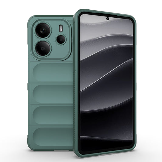 Xiaomi Redmi Note 14 4G Kılıf Esnek TPU Oyuklu Arka Yüzey Tasarımlı Zore Etnik Silikon Kapak
