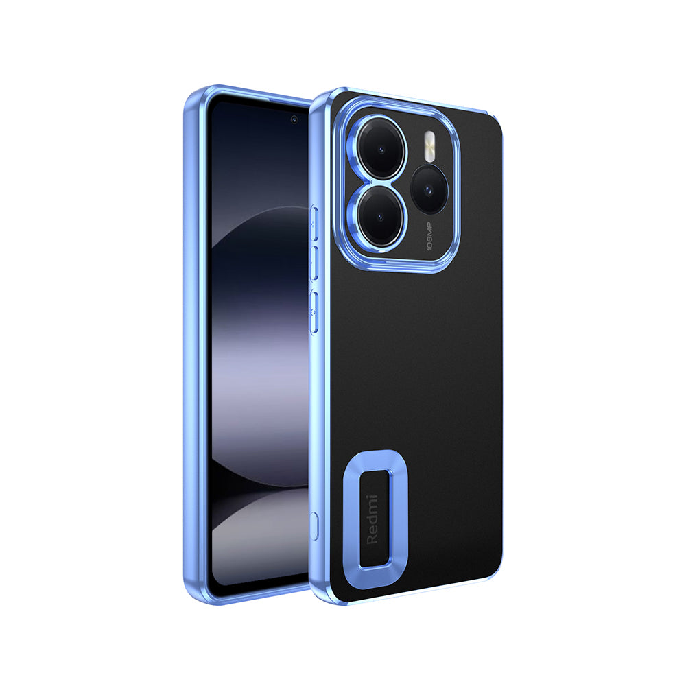 Xiaomi Redmi Note 14 5G Kılıf Kamera Korumalı Logo Gösteren Zore Omega Kapak