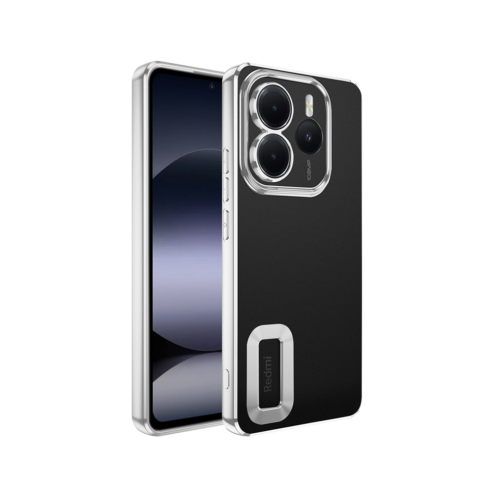 Xiaomi Redmi Note 14 5G Kılıf Kamera Korumalı Logo Gösteren Zore Omega Kapak