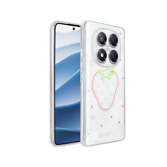Xiaomi Redmi Note 14 Pro 4G Kılıf Şeffaf Figürlü Zore Folk Sert Kapak