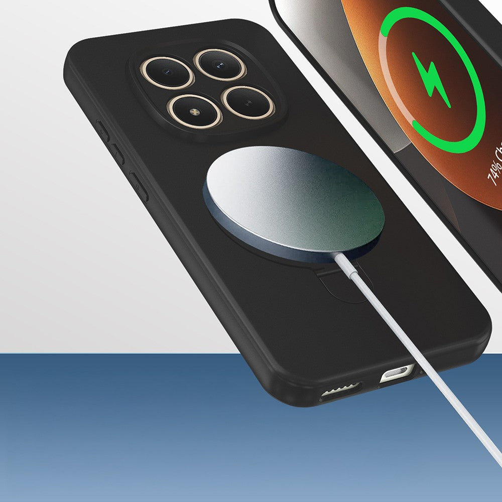 Xiaomi Redmi Note 15 Pro Kılıf M-safe Şarj Özellikli Standlı Zore Samara Kapak