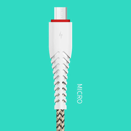 Xipin LX18 Usb Micro Kablo 1.2M Beyaz