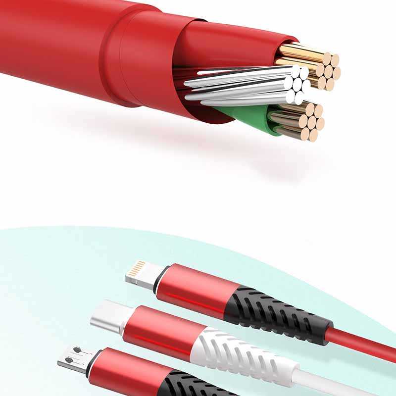 Xipin LX21 Type-C Usb Kablo 1.2 M Kırmızı