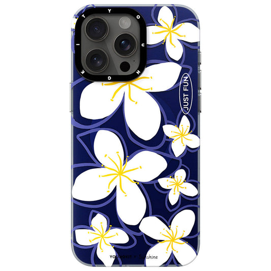 Apple iPhone 15 Pro Max Kılıf M-safe Şarj Özellikli Sunshine Tasarımlı Youngkit Smile Serisi Kapak Lacivert