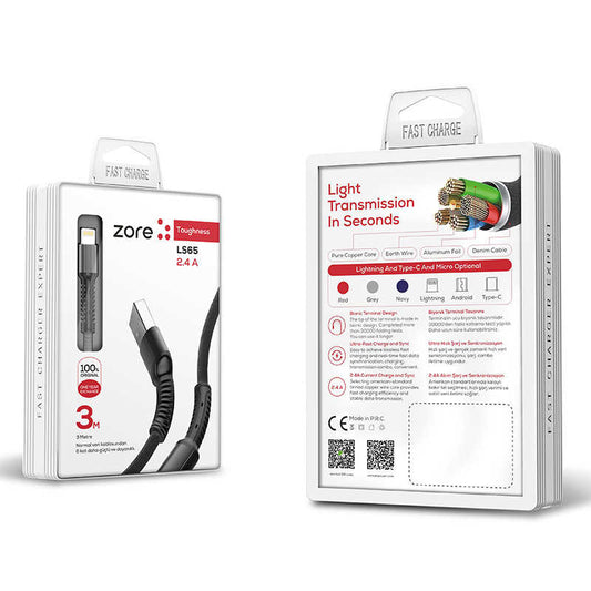 Zore LS65 Lightning Usb Kablo